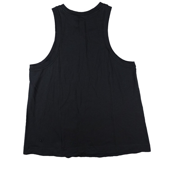 New Lululemon Size Small Long Cotton Crewneck Tank Pima Cotton Relaxed Fit Black - Picture 1 of 4
